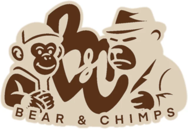 La marca de Bear and Chimps quemada en el pan brioche